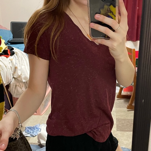 LaSenza Red Sparkly Tee Shirt - Picture 4 of 4